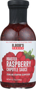 BRONCO BOBS: Sauce Chipotle Raspberry Roasted, 15.75 oz