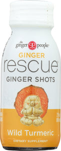 GINGER PEOPLE: Ginger Rescue Shots Wild Turmeric, 2 oz