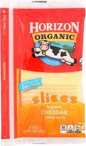 HORIZON: Organic Cheddar Cheese Slices, 6 oz