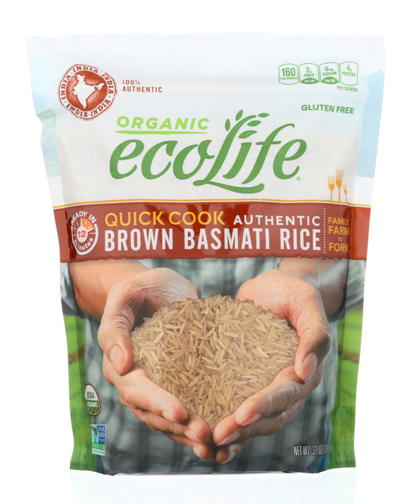 ECOLIFE:  Organic Quick Cook Brown Basmati Rice, 32 oz