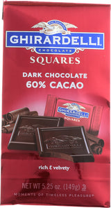 GHIRARDELLI: Chocolate Squares 60% Cacao Dark Chocolate, 5.25 oz