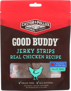 CASTOR & POLLUX: Good Buddy Jerky Strips Real Chicken Recipe 4.5 Oz