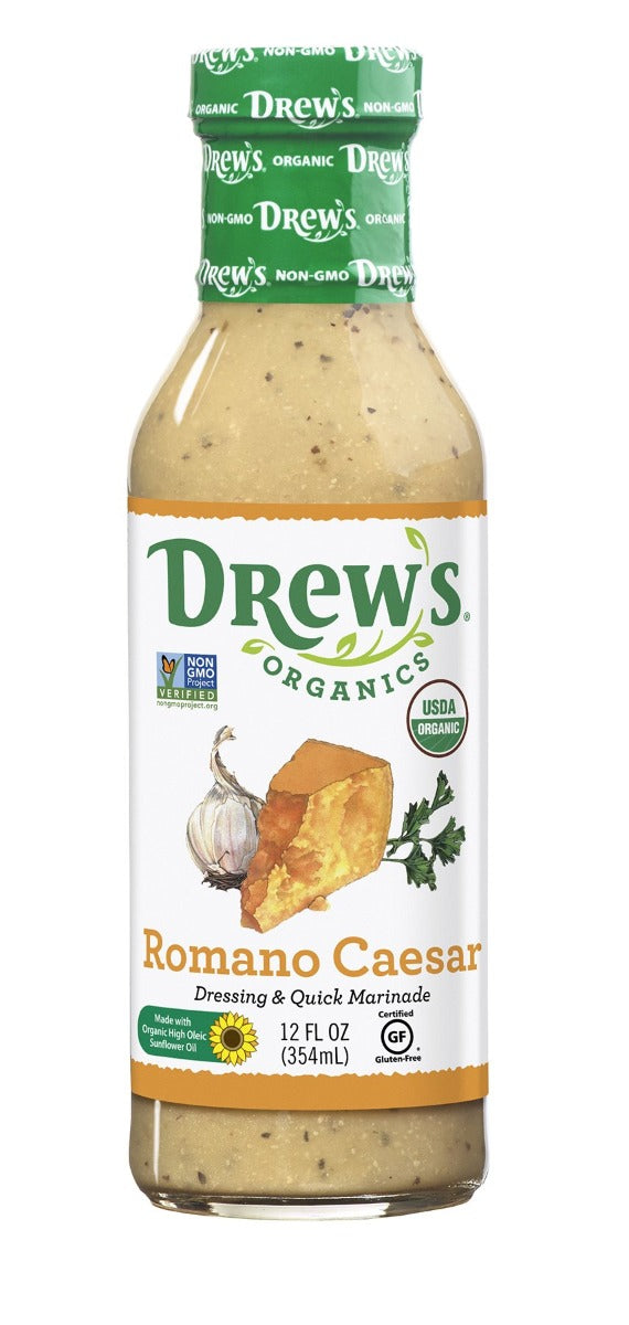 DREWS: Romano Caesar Organic Dressing, 12 oz
