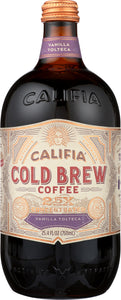 CALIFIA: Concentrated Cold Brew Coffee Vanilla Tolteca, 25.4 oz