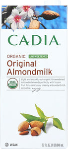 CADIA: Organic Original Unsweetened Almondmilk, 32 fo