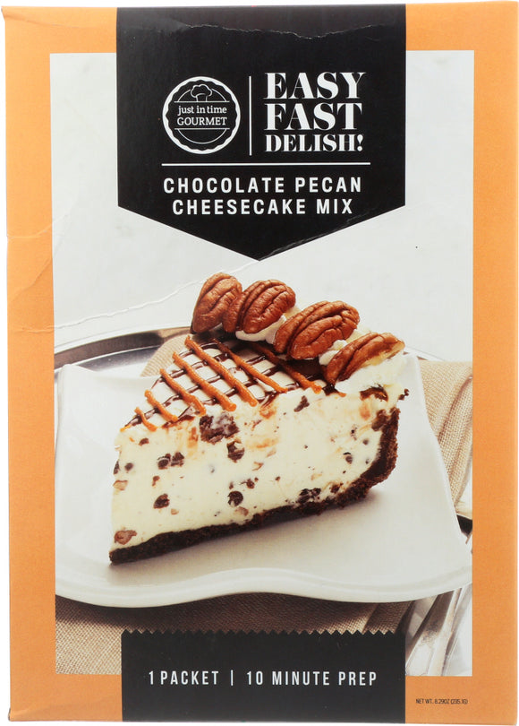 JUST IN TIME GOURMET: Cheesecake Chocolate Pecan Mix, 8.29 oz
