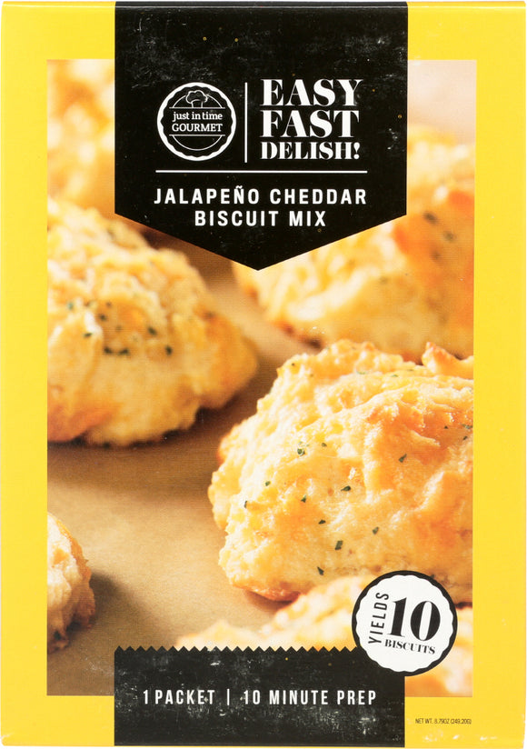 JUST IN TIME GOURMET: Jalapeno Cheddar Biscuit Mix, 8.79 oz