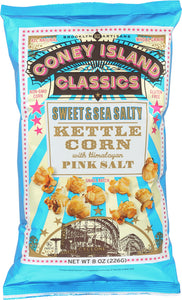 CONEY ISLAND CLASSICS KETTLE CORN: Sweet & Sea Salty Kettle Corn, 8 oz