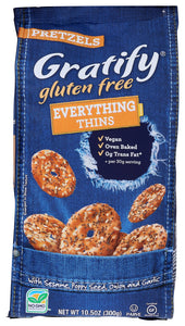 GRATIFY: Pretzel Everything Thins Gluten Free, 10.5 oz