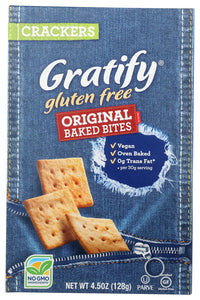 GRATIFY: Cracker Original Baked Bites Gluten Free, 4.5 oz