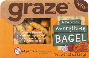 GRAZE: Snack New York Everything Bagel Sesame Stick, 1.3 oz