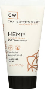 CHARLOTTES WEB: Cream Hemp Infused Scented, 2.5 oz