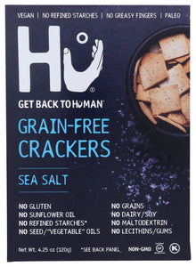 HU: Sea Salt Grain-Free Crackers, 4.25 oz