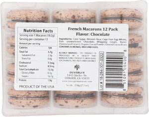 DUVERGER: French Macarons Chocolate, 72 pc