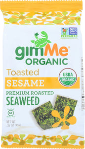 GIMME: Organic Roasted Seaweed Snacks Sesame, 0.35 oz