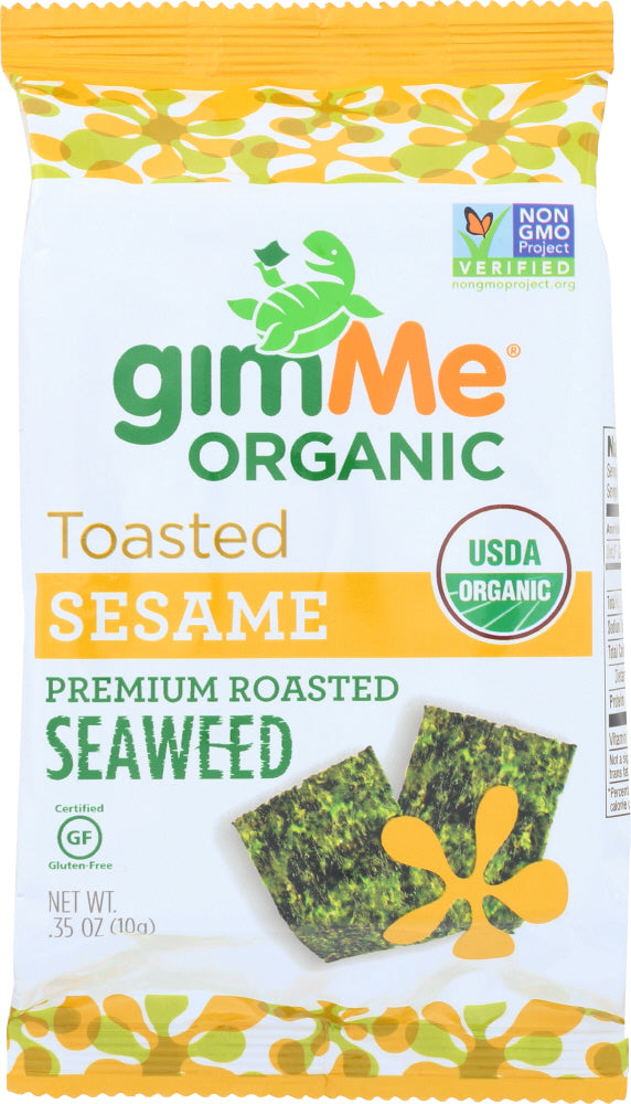 GIMME: Organic Roasted Seaweed Snacks Sesame, 0.35 oz