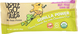 DONT GO NUTS: Organic Bar Snack Gorilla Power, 36 gm