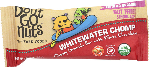 DONT GO NUTS: Organic Bar Snack Whitewater Champ, 36 gm