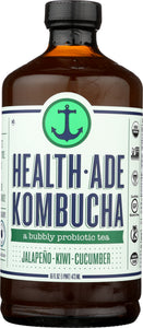 HEALTH ADE: Jalapeno Kiwi Cucumber Kombucha, 16 oz