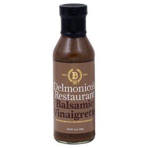 DELMONICOS: Balsamic Vinaigrette Dressing, 12 oz