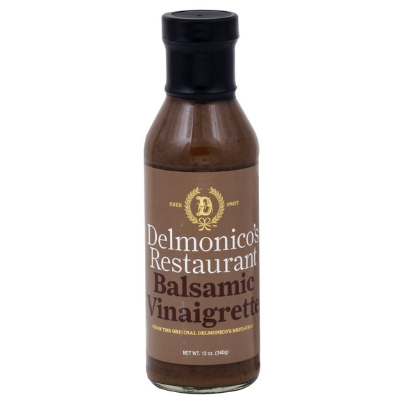 DELMONICOS: Balsamic Vinaigrette Dressing, 12 oz