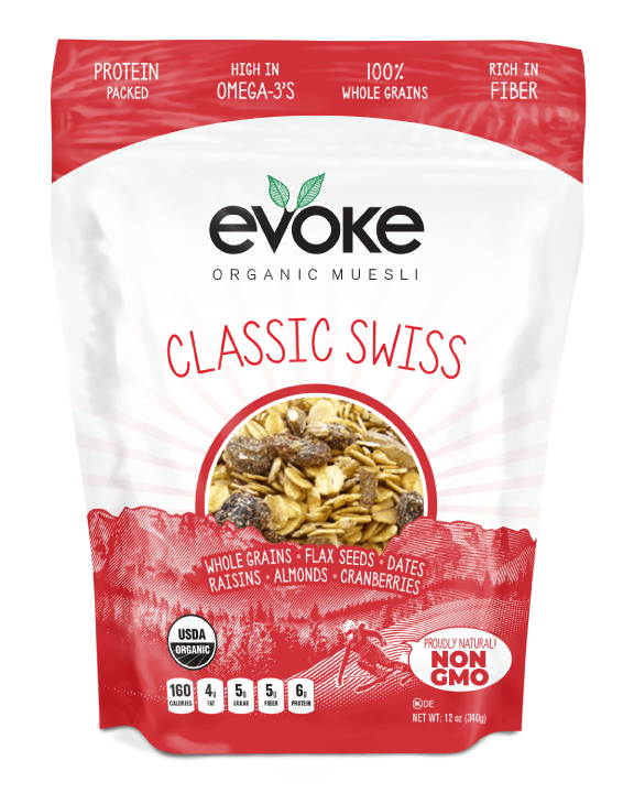 EVOKE HEALTHY FOODS: Classic Swiss Organic Muesli, 12 oz