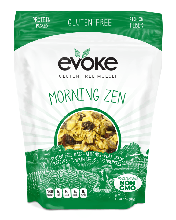 EVOKE HEALTHY FOODS: Morning Zen Gluten Free Muesli, 12 oz