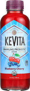 KEVITA: Sparkling Probiotic Blueberry Cherry Drink, 15.20 oz