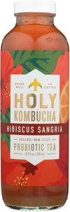 HOLY KOMBUCHA: Hibiscus Sangria Probiotic Tea, 16.9 oz