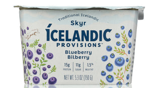 ICELANDIC PROVISIONS: Blueberry Bilberry Skyr Yogurt, 5.3 oz