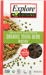 EXPLORE CUISINE: Organic Mung Bean Rotini, 8 oz