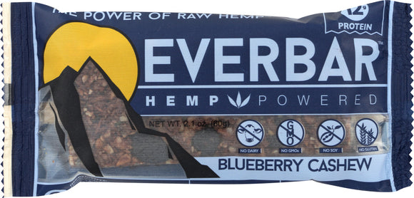 EVERBAR: Hemp Bar Blueberry Cashew, 2.1 oz