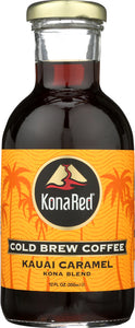 KONA RED: Cold Brew Coffee Kauai Caramel, 12 oz