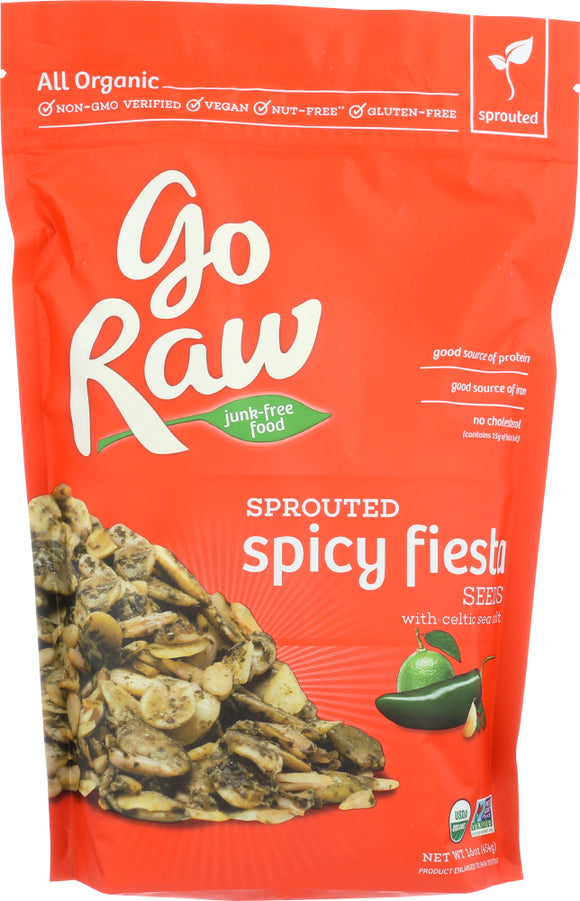 GO RAW: Organic Spicy Seed Mix, 16 oz