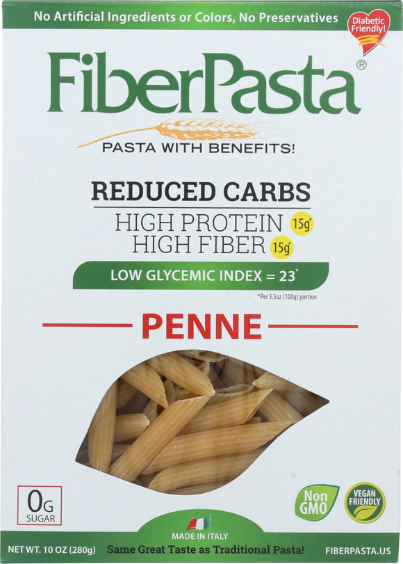 FIBERPASTA: Pasta Penne, 10 oz