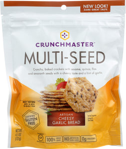 CRUNCHMASTER: Cracker Cheesy Garlic Bread, 4.5 oz