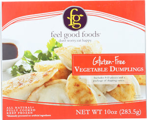 FEEL GOOD FOODS: Gluten Free Vegetable Dumplings, 10 oz