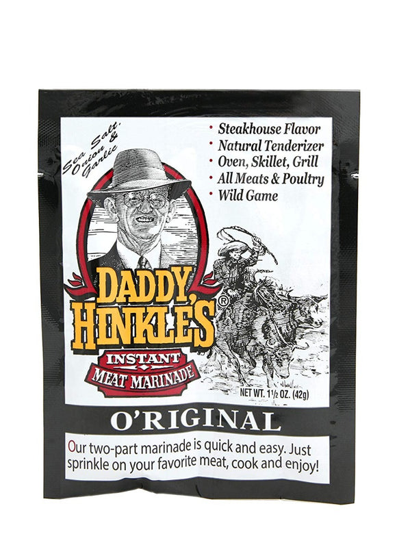 DADDY HINKLE: Original Marinade Single Serve Pack, 1.5 oz