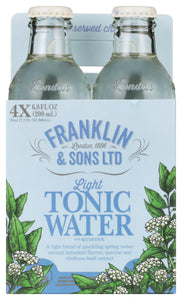 FRANKLIN & SONS: Water Tonic Light 4Pk, 800 ml