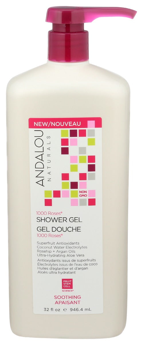 ANDALOU NATURALS: 1000 Roses Shower Gel, 32 fo