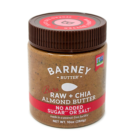 BARNEY BUTTER: Raw + Chia Almond Butter, 10 oz
