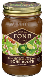 FOND BONE BROTH: Beef Bone Broth Basil Anise, 14 fo