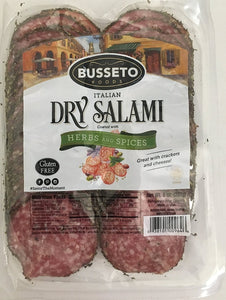 BUSSETO: Italian Dry Salami with Herbs & Spices, 8 oz