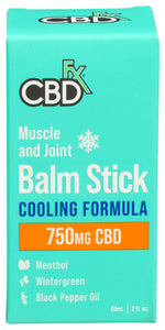 CBDFX: Cooling Balm Stick Muscle Joint Cbd 750mg, 2 oz