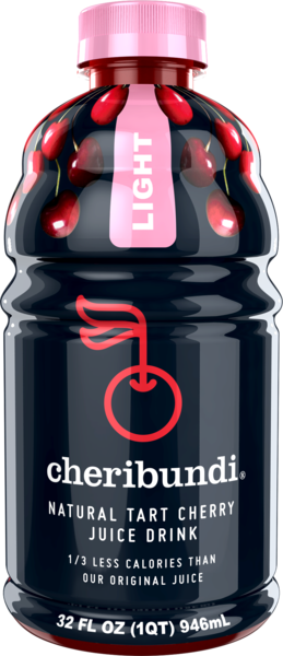 CHERIBUNDI: Light Natural Tart Cherry Juice, 32 fo