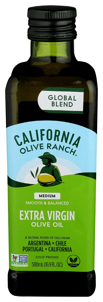 CALIFORNIA OLIVE RANCH: Global Blend Medium Extra Virgin Olive Oil, 16.9 fo