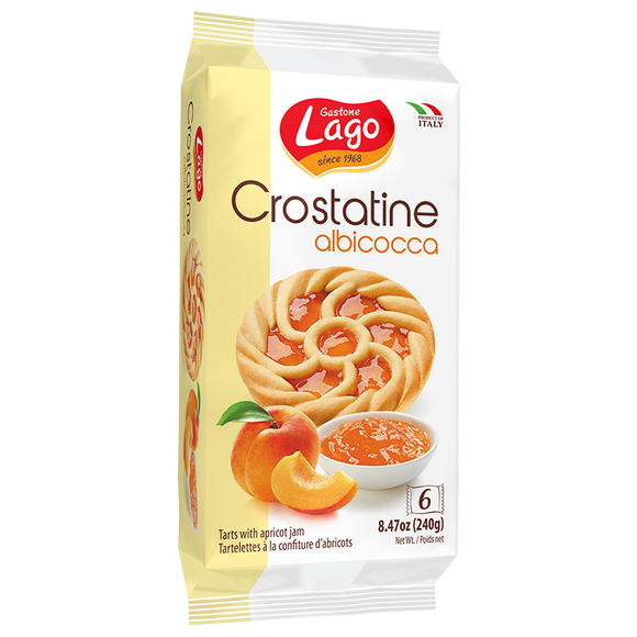 GASTONE LAGO: Crostatine Apricot Jam, 8.47 oz