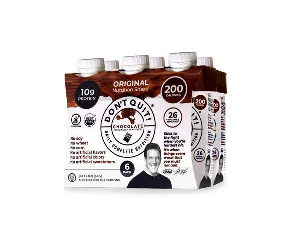 DONT QUIT: Original Nutrition Shake Chocolate, 48 fo