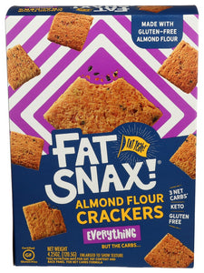 FAT SNAX: Crackers Everything, 4.25 oz