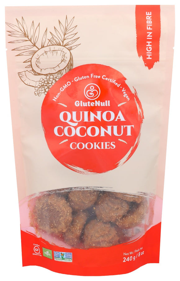 GLUTENULL: Quinoa Coconut Cookies, 8 oz